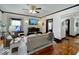Cozy living room with hardwood floors, stylish furniture, and natural light at 251 North St, Danville, IN 46122