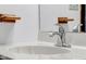 A sink and faucet is captured in this bathroom close up view at 3235 Flintwood Dr, Columbus, IN 47203
