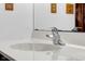 Close up on white sink with chrome faucet at 3235 Flintwood Dr, Columbus, IN 47203