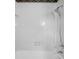 White tiled bathroom shower at 3235 Flintwood Dr, Columbus, IN 47203
