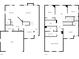 Detailed floor plan showcasing the layout of the first and second floors of the property at 3445 Brandenburg Blvd, Indianapolis, IN 46239