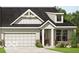Charming single-Gathering home featuring a two-car garage and a welcoming front porch with classic architectural details at 3914 Holly Brook Dr, Westfield, IN 46062