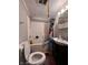 Bathroom featuring a toilet, combination shower and tub at 4607 Melrose Ave, Indianapolis, IN 46241