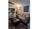 Cozy living room featuring a spacious layout and a view into the kitchen area at 4607 Melrose Ave, Indianapolis, IN 46241
