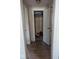 Hallway with closet and wood floors at 489 W Sumner Ave, Martinsville, IN 46151