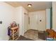 Bright entryway with closet space, storage shelf, and functional design at 5719 N Frontage Rd, Fairland, IN 46126