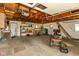 Spacious garage with ample storage and workspace at 5719 N Frontage Rd, Fairland, IN 46126