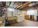 Functional basement laundry area, ample open space with vintage utility sink at 6045 Crittenden Ave, Indianapolis, IN 46220