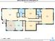 Detailed floor plan layout of a house, showcasing room dimensions and overall structure of home in Indianapolis, IN at 6045 Crittenden Ave, Indianapolis, IN 46220