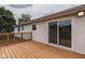 Private deck with sliding glass door access to the home, perfect for relaxation and entertaining at 617 Echo Bend Blvd, Greenwood, IN 46142