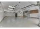 Large, multi-car garage with an epoxy floor and high ceilings at 617 Echo Bend Blvd, Greenwood, IN 46142