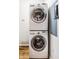 Convenient in-unit stacked washer and dryer, great for simplifying laundry day at 624 E Walnut St # 48, Indianapolis, IN 46204