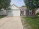 Charming single-story home with a two-car garage, brick accents, and well-maintained landscaping at 7307 Barnwell Pl, Indianapolis, IN 46217
