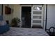 Tranquil bedroom showcasing a barn door leading to an ensuite bathroom at 7357 Lake Lakota Dr, Indianapolis, IN 46217