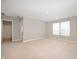 Spacious bedroom with neutral walls and carpeting at 7510 Hillway Dr, Camby, IN 46113