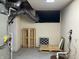 Unfinished basement showcasing HVAC system components and limited storage at 7667 Madden Ln, Fishers, IN 46038