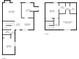 Detailed floor plan showcasing the layout of the home's first and second floors at 7724 Eagle Valley Pass, Indianapolis, IN 46214
