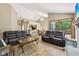 Spacious living room with vaulted ceilings, fireplace and an open layout at 7831 Bayridge Dr, Indianapolis, IN 46236