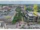 Scenic aerial view highlighting the townhome's proximity to downtown amenities and local restaurants at 80 Monon Blvd, Carmel, IN 46032