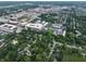 An aerial view of a city with a mix of dense urban areas and lush green residential neighborhoods, highlighting diversity at 80 Monon Blvd, Carmel, IN 46032