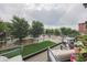 Inviting outdoor space with seating, lush greenery, and serene views for relaxation and enjoyment at 80 Monon Blvd, Carmel, IN 46032