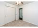 Bedroom featuring closet and a ceiling fan at 802 Lawrence Ave, Indianapolis, IN 46227