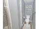 This bathroom features a toilet, grab bar, and shower at 8247 Cape N Dr, Indianapolis, IN 46256
