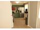 View of kitchen featuring green cabinets and stainless steel appliances at 103 Bentwood Dr, Greenwood, IN 46143