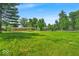 Well-maintained backyard featuring a spacious lawn, mature trees, and a charming landscape at 108 Bennett Rd, Carmel, IN 46032