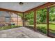 Relaxing screened porch with views of landscaped backyard at 108 Bennett Rd, Carmel, IN 46032