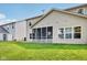Backyard featuring lawn and a screened in porch and siding at 1138 Topp Creek Dr, Indianapolis, IN 46214