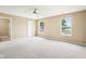 Spacious bedroom with lots of natural light and neutral-colored walls at 1138 Topp Creek Dr, Indianapolis, IN 46214