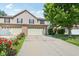 Charming two-story home with a well-manicured lawn, attached garage, and delightful red roses at 1138 Topp Creek Dr, Indianapolis, IN 46214
