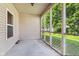 Covered porch with decorative lattice details offers a relaxing outdoor space at 1138 Topp Creek Dr, Indianapolis, IN 46214
