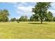 Expansive backyard featuring a lush green lawn, mature trees, and plenty of open space for outdoor activities at 1314 Old Heritage Pl, Greenwood, IN 46143