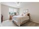 Bedroom features a double bed, carpet and view from the window at 13327 Hockley Dr, Fishers, IN 46037