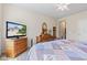 Bedroom with a dresser and tv at 13327 Hockley Dr, Fishers, IN 46037
