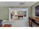 Spacious basement area with classic architectural pillars and pool table at 14301 W County Road 300 S, Daleville, IN 47334