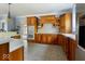 A well-appointed kitchen featuring custom cabinetry, modern appliances, and ample counter space at 14301 W County Road 300 S, Daleville, IN 47334