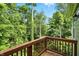 Enjoy nature from this wooden deck with wooded views at 14474 Treasure Creek Ln, Fishers, IN 46038