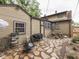 Beautiful backyard featuring a stone patio, creating an inviting outdoor entertainment area at 1532 E Markwood Ave, Indianapolis, IN 46227