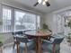 Bright dining area featuring a round table, window, and a view of the yard at 1532 E Markwood Ave, Indianapolis, IN 46227