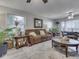 Spacious living room featuring a comfortable couch, coffee table, and natural lighting at 1532 E Markwood Ave, Indianapolis, IN 46227