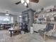 Bright living room features a cozy seating area, fireplace, and charming built-in shelving at 1532 E Markwood Ave, Indianapolis, IN 46227