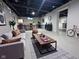 Finished basement featuring a recreational area and stylish decor at 1556 N Euclid Ave, Indianapolis, IN 46201