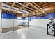 Large basement area provides potential for conversion, featuring exposed beams and ample space at 17138 Joliet Rd, Westfield, IN 46074