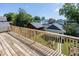 Spacious wooden back deck perfect for entertaining and enjoying outdoor living at 2325 N Talbott St, Indianapolis, IN 46205