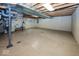 Spacious unfinished basement with painted walls and exposed ceiling, ready for customization at 2325 N Talbott St, Indianapolis, IN 46205