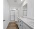 Modern bathroom with a walk-in shower, sleek vanity, and stylish fixtures at 24416 Kercheval St, Sheridan, IN 46069