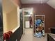 View of bedroom closet featuring stuffed animals; provides plenty of storage at 2925 Morgan Trl, Martinsville, IN 46151